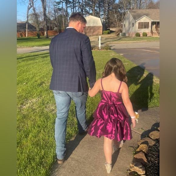 Dorissa Girls Size 10 Pink Ruffled Tulle Skirt Special Occasion Dress - Picture 9 of 9